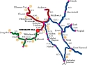 Wrenbury Mill Route map